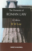 Cover of The Elements of Roman Law