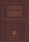 Cover of Society of Trust and Estate Practitioners: Standard Provisions