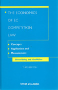 Cover of The Economics of EC Competition Law: Concepts, Application and Measurement