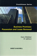 Cover of Business Premises: Possession and Lease Renewal