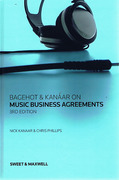 Cover of Bagehot and Kanaar on Music Business Agreements