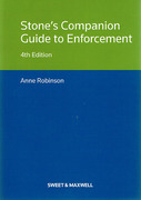 Cover of Stone's Companion Guide to Enforcement