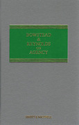 Cover of Bowstead & Reynolds On Agency