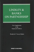 Cover of Lindley & Banks on Partnership 19th ed: 1st Supplement