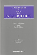 Cover of Charlesworth & Percy on Negligence 12th ed: 2nd supplement