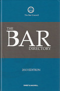 Cover of The Bar Directory 2013