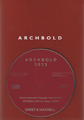 Cover of Archbold: Criminal Pleading, Evidence and Practice 2013 Standalone CD-ROM