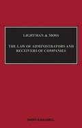 Cover of Lightman & Moss: Law of Receivers and Administrators of Companies 5th ed: 1st Supplement 