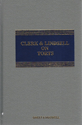 Cover of Clerk & Lindsell On Torts 20th ed with 3rd Supplement