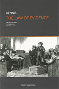 Cover of The Law of Evidence