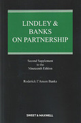 Cover of Lindley & Banks on Partnership 19th ed: 2nd Supplement