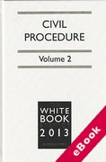 Cover of The White Book Service 2013: Civil Procedure Volume 1: General Procedure & Volume 2: Special Procedure and Resources - with Forms CD (eBook)