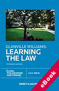 Cover of Glanville Williams: Learning the Law (eBook)