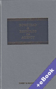 Cover of Bowstead & Reynolds On Agency 20th ed (Book & eBook Pack)