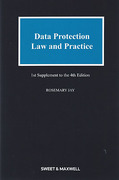 Cover of Data Protection: Law and Practice 4th ed: 1st Supplement