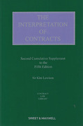 Cover of The Interpretation of Contracts 5th ed: 2nd Supplement
