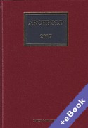Cover of Archbold: Criminal Pleading, Evidence and Practice 2017 (Book & eBook Pack)