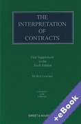 Cover of The Interpretation of Contracts 6th ed: 1st Supplement (Book & eBook Pack)