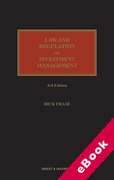 Cover of Law and Regulation of Investment Management (eBook)