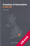 Cover of Freedom of Information in the UK (eBook)