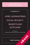 Cover of Social Security Legislation 2023/24 Volume IV: HMRC-Administered Social Security Benefits and Scotland (eBook)
