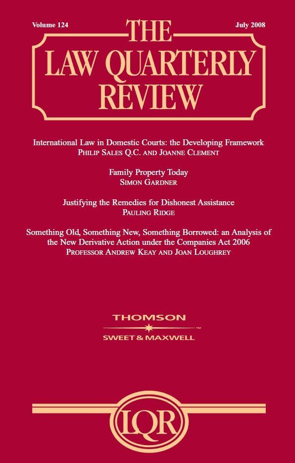 Wildy & Sons Ltd — The World’s Legal The Law Quarterly Review Issues Only