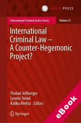 Cover of International Criminal Law: A Counter-Hegemonic Project? (eBook)