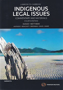 Cover of Indigenous Legal Issues: Commentary and Materials