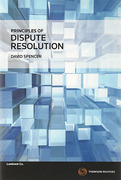 Cover of Principles of Dispute Resolution