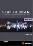 Cover of Security of Payment in the Australian Building and Construction Industry