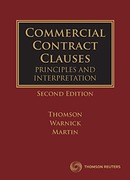 Cover of Commercial Contract Clauses: Principles and Interpretation