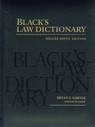 Cover of Black's Law Dictionary: Deluxe