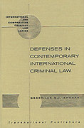 Cover of Defenses in Contemporary International Criminal Law