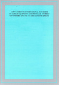 Cover of Convention on International Interests in Mobile Equipment and Protocol thereto on Matters Specific to Aircraft Equipment: Official Commentary