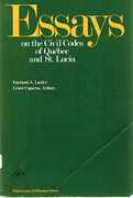 Cover of Essays on the Civil Codes of Quebec and St Lucia