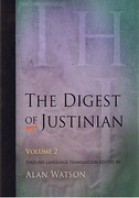 Cover of The Digest of Justinian: Volume 2 - Books 16-29