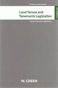 Cover of Land Tenure and Tenements Legislation