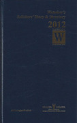 Cover of Waterlow's Solicitors' & Barristers' Week-to-View Diary 2012