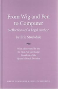 Cover of From Wig and Pen to Computer: Reflections of a Legal Author