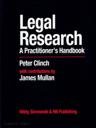 Cover of Legal Research: A Practitioner's Handbook