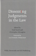 Cover of Dissenting Judgments in the Law