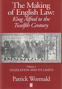 Cover of The Making of English Law: King Alfred to the 12th Century: Volume 1