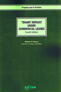 Cover of Tenant Default under Commercial Leases
