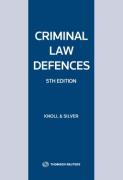 Cover of Criminal Law Defences