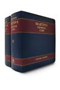 Cover of Martin's Canadian Criminal Code: Counsel Edition