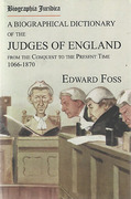 Cover of Biographia Juridica: A Biographical Dictionary of Judges in England 1066 - 1870