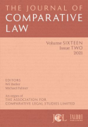 Cover of The Journal of Comparative Law: Subscription Volume 16 Onwards.