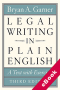 Cover of Legal Writing in Plain English: A Text with Exercises (eBook)