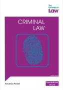 Cover of Foundations of Law - Criminal Law