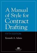 Cover of A Manual of Style for Contract Drafting